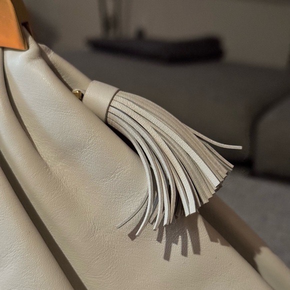 THE VOLON WINE/WHITE GABI HANDBAG - Picture 5 of 13